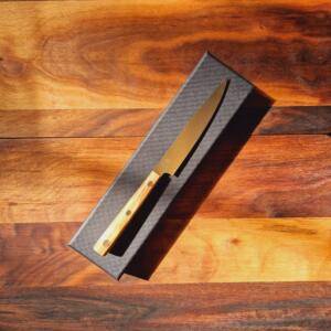 Made in Italy 2Cigni Hakucho- Coltello Petty 12,00cm manico in Legno di Olivo