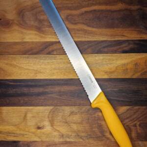 Coltello Professionale - Pane/ Porchetta lama seghettata 36,00cm - Made in Germany - Giesser