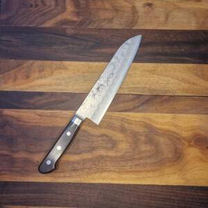 Hokiyama - Shusaku - Coltello Santoku lama 180mm Acciaio sanmai Ginsan3 - Forgiato a mano in Japan