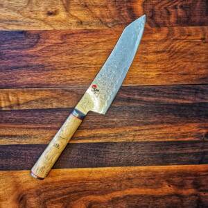 Miyabi - Coltello Rocking Santoku 18cm - 5000MCD - Acciaio damasco 100 strati 63hrc - Made in Japan