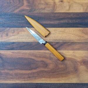KAI - Coltello Utility/Petty con fodero di legno Lama 9,5cm. Made in japan