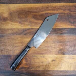 MaglioNero - Coltello Scimitarra BBQ Lama 20,00cm Manico in POM - Made in Italy