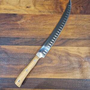 MaglioNero - Coltello Scimitarra Americana 26,00cm Manico in Olivo - Made in Italy