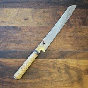 Miyabi - Coltello Pane 23cm - 5000MCD - Acciaio damasco 100 strati 63hrc - Made in Japan