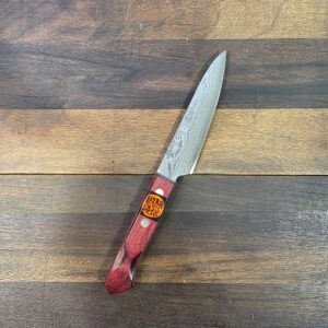SHIGEKI TANAKA-Coltello Petty 120mm -VG10 Steel- Damasco - Made in Japan