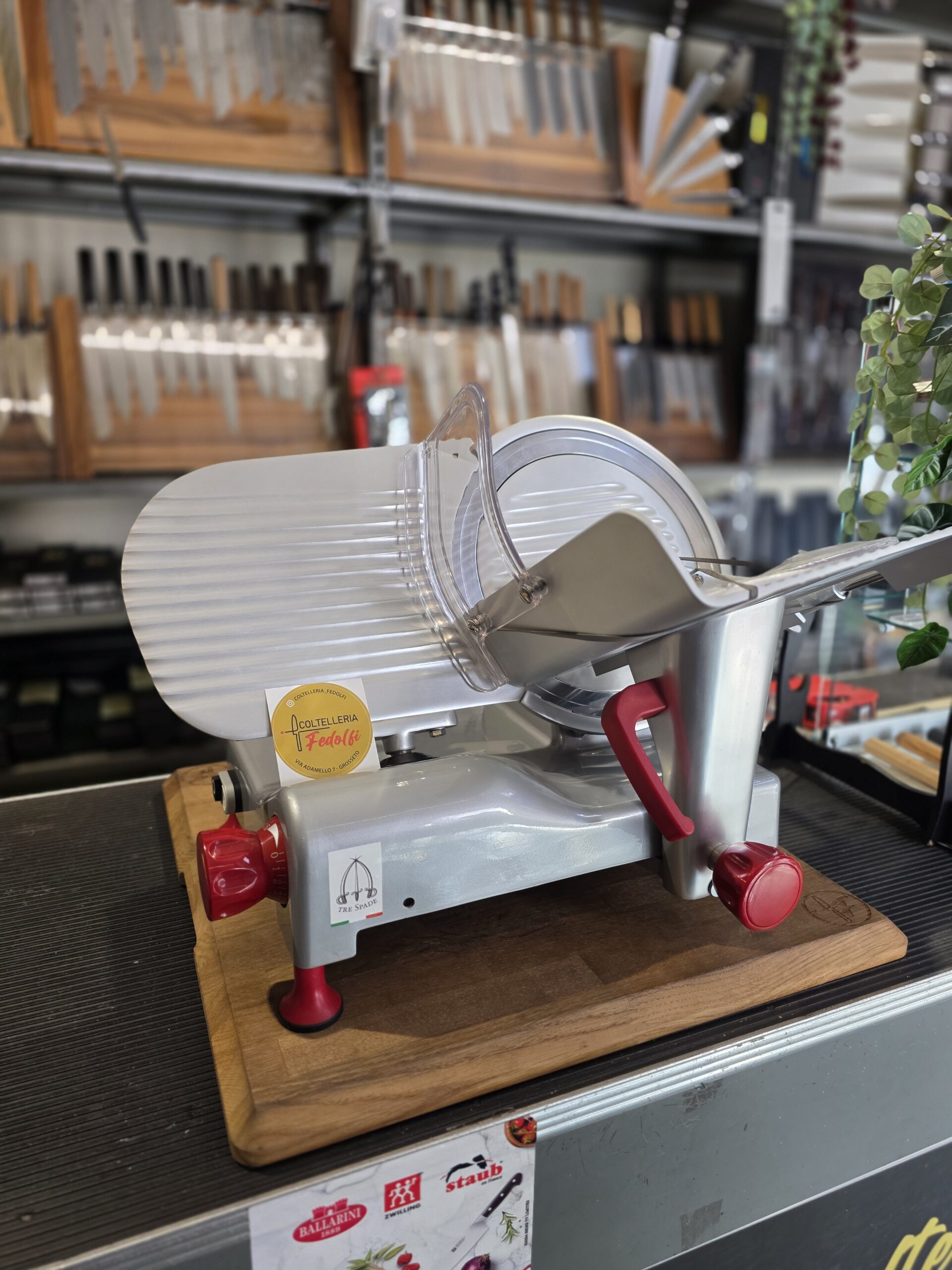TRE SPADE - Affettatrice PROFESSIONALE Lama Ø 300 mm - Made in Italy