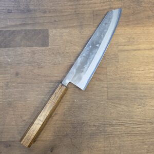 Fukui Co. - OuL - Coltello Kiritsuke lama 205mm Acciaio SLD Nashiji - OAK